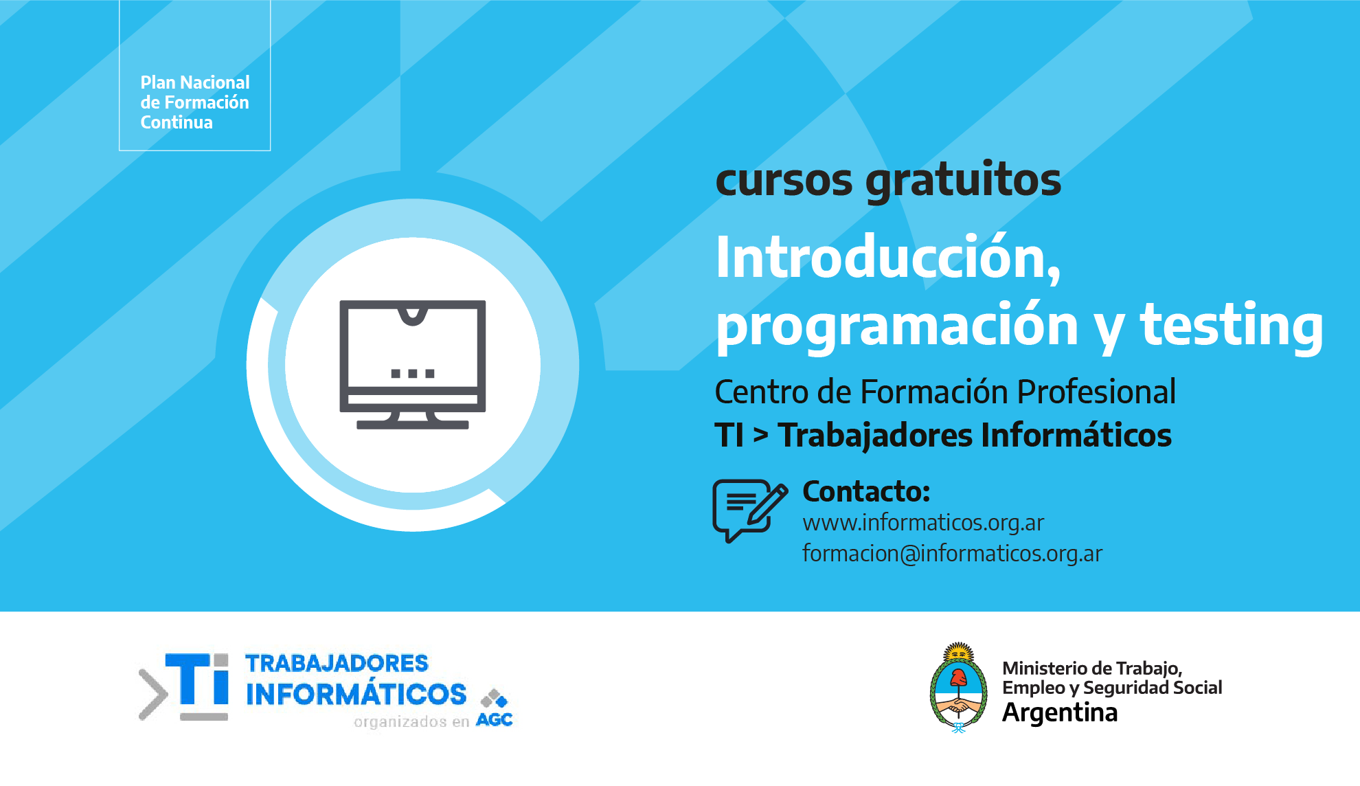 Aprendé programación y testing con nuestros cursos gratuitos