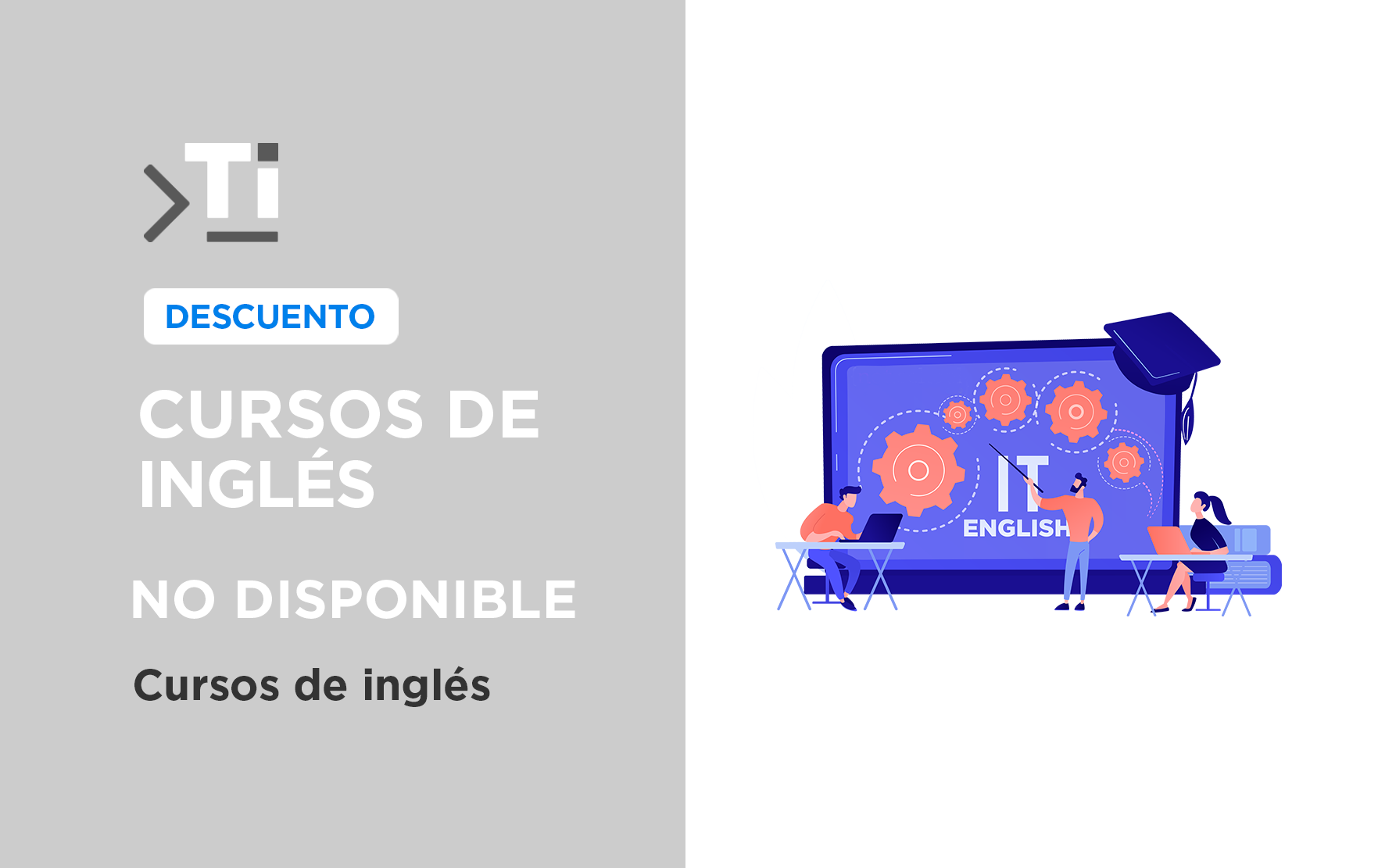 Hasta 35% OFF + el primer mes bonificado en Cursos de Inglés para Informáticos