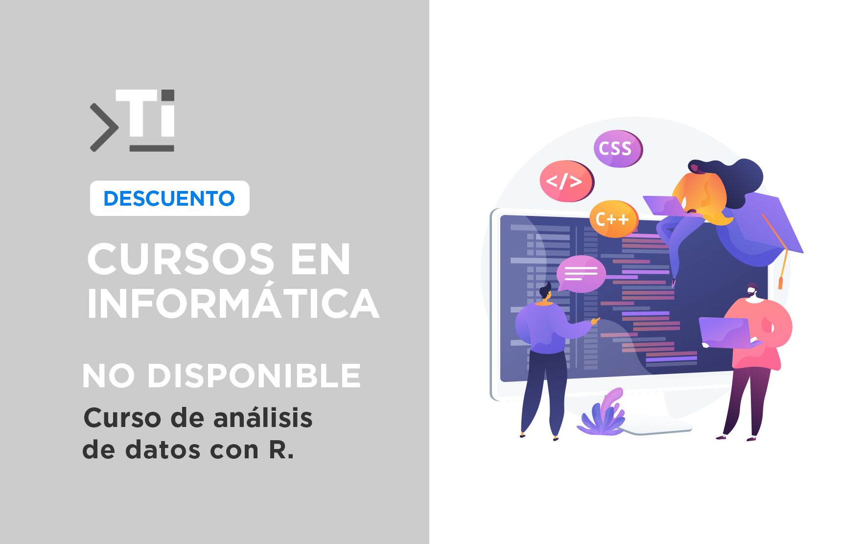 Descuento en el curso de análisis de datos con R