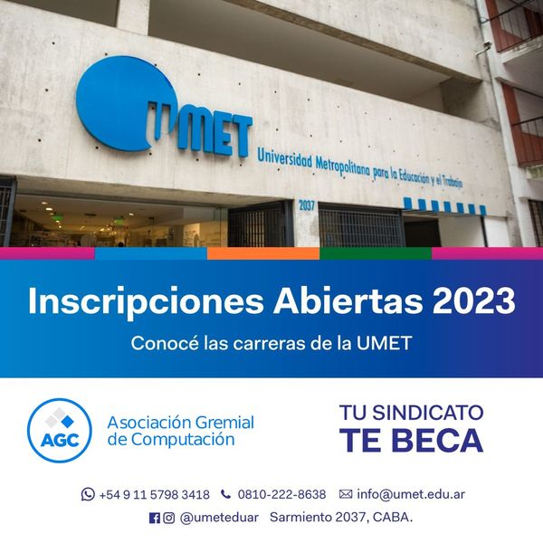 Abiertas las inscripciones en UMET